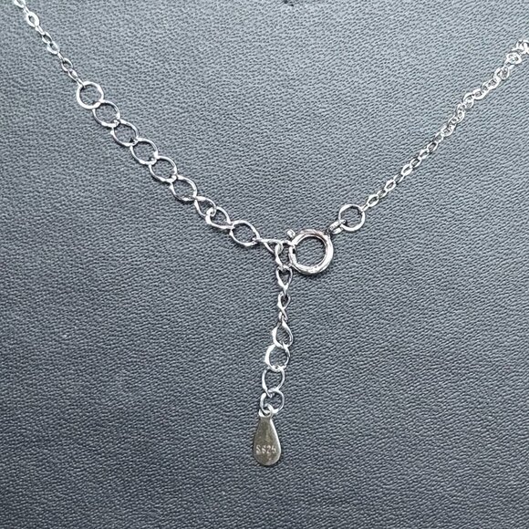 Ice Cut CZ Citrine Pendant Necklace‎ with CZ Accents in Sterling Silver (NWOT) - Picture 6 of 7